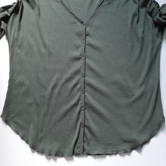 Able Julia Anywhere Top in Thyme Green Size L - Picture 6 of 15